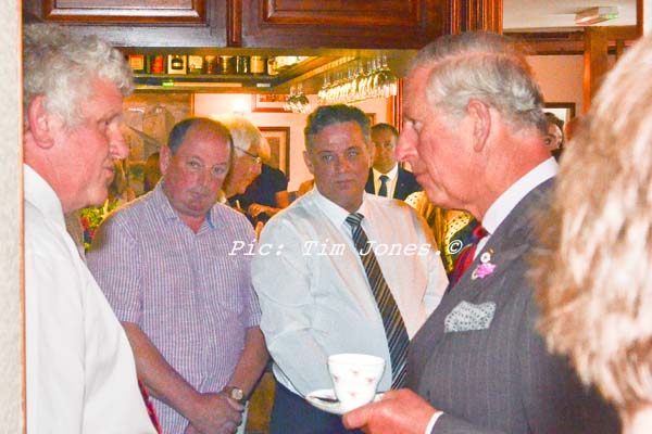 HRH The Prince of Wales meeting members of Llanddewi Brefi & District Clay Pigeon Club