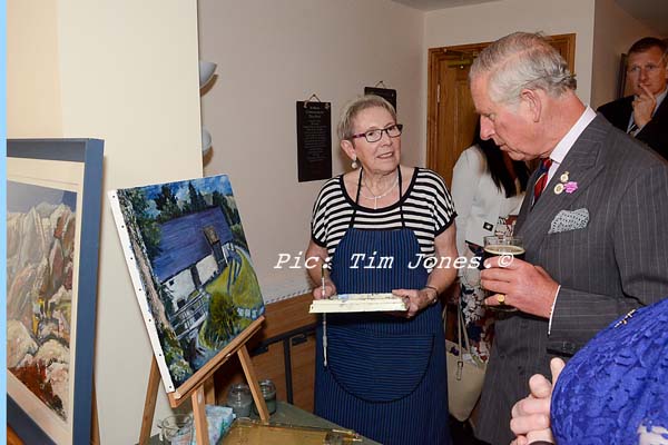 HRH The Prince of Wales meeting members of Mid Wales Art Group